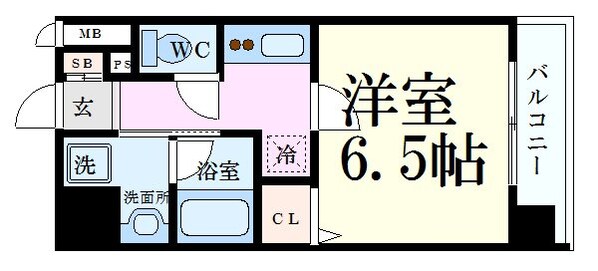 ベラジオ京都七条ウエストの物件間取画像